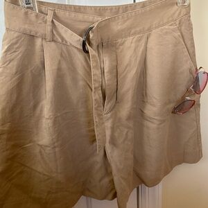 Banana Republic Women's Tan Flat Front Shorts